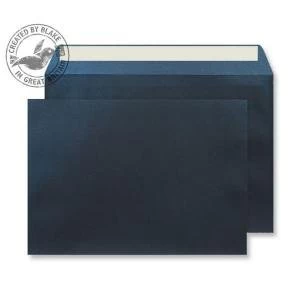 Blake Creative Shine C5 120gm2 Peel and Seal Wallet Envelopes Midnight