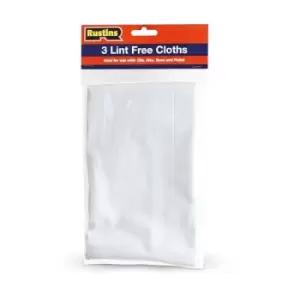 Cleaning Cloths (Pack of 3) (One Size) (White) - Rustins