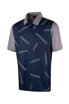 Abstract Print Golf Polo Shirt