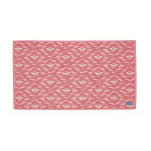Joules Bee Geo Bath Mat, Coral