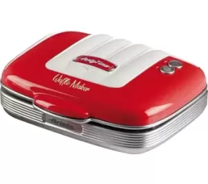 ARIETE Party Time 1973 Waffle Maker - Red, Red