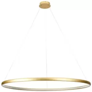 Zumaline Carlo Integrated LED Pendant Ceiling Light, Gold, 4000K, 2280lm