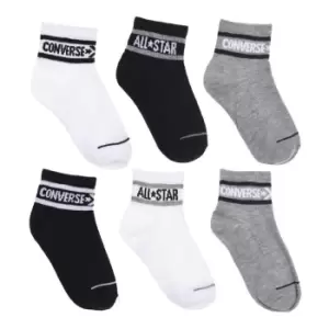 Converse 6 Pack Ankle Socks - Grey