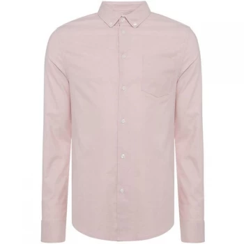 Linea Hanson Stretch Slim Fit Long-Sleeve Oxford Shirt - Pink