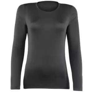 Rhino Womens/Ladies Sports Baselayer Long Sleeve (Pack of 2) (10) (Black)