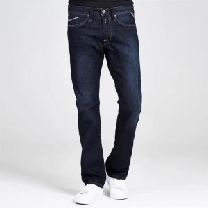 Replay Mid Rise Jeans - Dark Blue