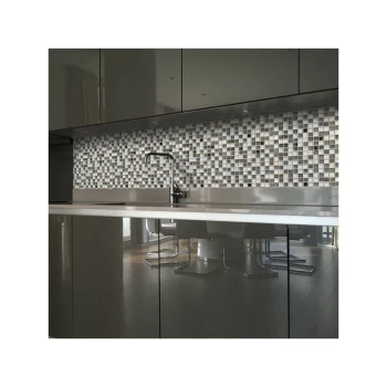Antwerp Mosaic Tile Sheet 300mm x 300mm - Black - Mosaic Warehouse