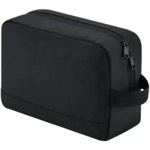 Bagbase Unisex Adult Essentials Recycled Toiletry Bag (One Size) (Black)