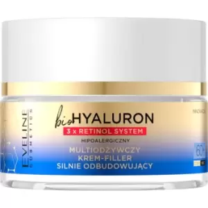 Eveline Cosmetics Bio Hyaluron 3x Retinol System Renewing Cream for Firmer Skin 60+ 50ml