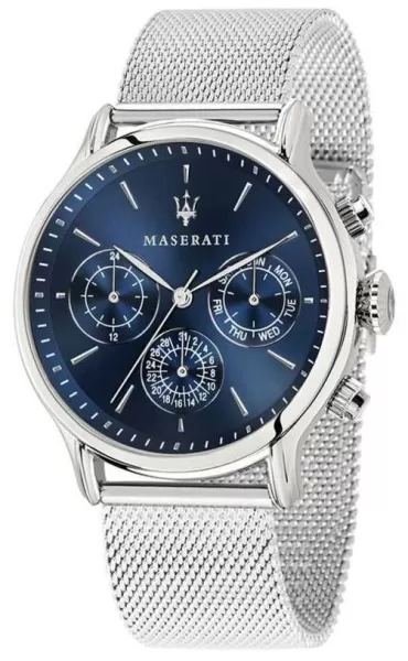 Maserati R8853118019 Mens Epoca Blue Chronograph Dial Watch