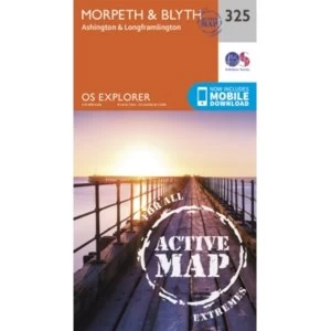 Morpeth and Blyth by Ordnance Survey (Sheet map, folded, 2015)