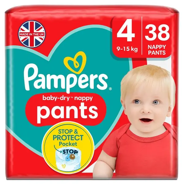 Pampers Baby Dry Nappy Pants Size 4 38 Nappy Pants