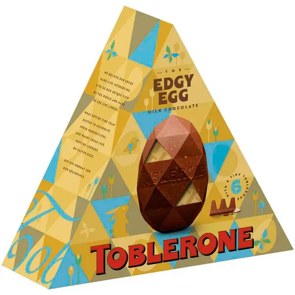Cadbury Gifts Direct Toblerone The Edgy Egg Milk Chocolate 4091617