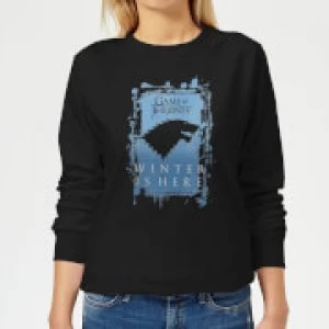 Game of Thrones Winter Is Here Womens Sweatshirt - Black - 5XL