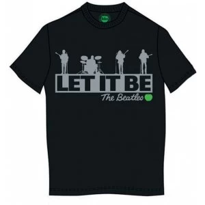 The Beatles - Rooftop Mens X-Large T-Shirt - Black