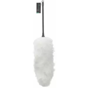 JVL Lightweight Flexible Microfibre Duster with Pole, Grey