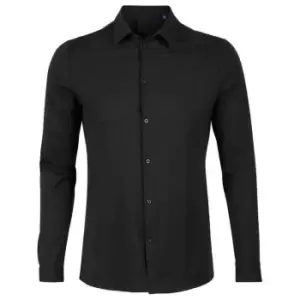 NEOBLU Mens Balthazar Jersey Long-Sleeved Shirt (XXL) (Deep Black)