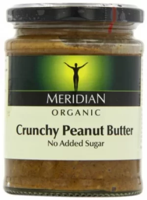 Meridian Organic No Added Sugar Crunchy Peanut Butter 280g