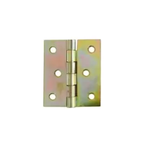 Folding Closet Cabinet Door Butt Hinge Brass Plated - Size 40 x 40mm - Pack of 10