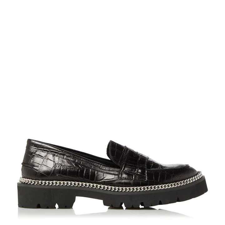 Dune Black Leather 'Glorious' Loafers - 3