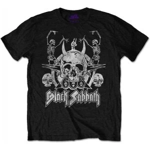 Black Sabbath - Dancing Mens X-Large T-Shirt - Black