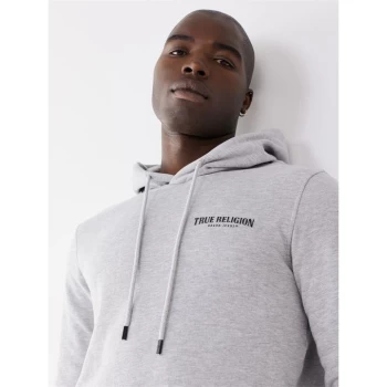 True Religion Pullover Logo Hoodie - Grey