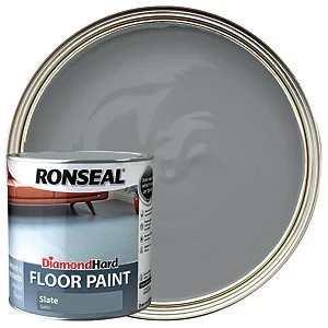 Ronseal Diamond Hard Floor Paint - Satin Slate 2.5L