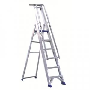 Slingsby Aluminium Step Ladder With Platform 5 Steps 377855