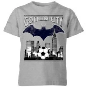 DC Batman Football Gotham City Kids T-Shirt - Grey - 11-12 Years