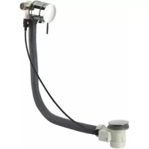 Free Flow Bath Filler with Pop Up Waste and Overflow Chrome - Slotted - Bristan