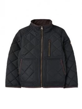 Joules Boys Gilford Quilted Jacket - Navy, Size Age: 5 Years