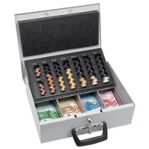 WEDO 1554465 Cash box (W x H x D) 355 x 100 x 275mm Light grey