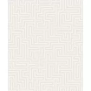 Holden Decor Labyrinth White Wallpaper