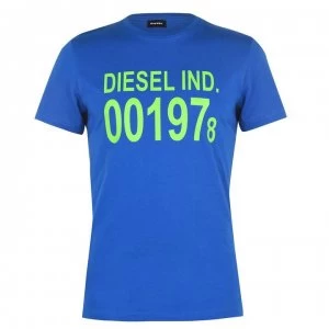 Diesel 001978 Diego T Shirt - 8II Mid Blue