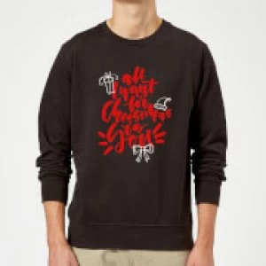All i want for Christmas Sweatshirt - Black - 5XL