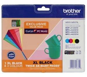 Brother LC223 Black and Tri Colour Ink Cartridge