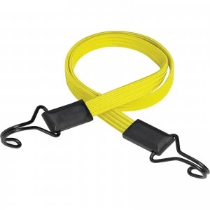 Masterlock Double Hook Flat Bungee Cord 1000mm Yellow Pack of 1