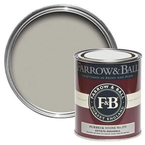 Farrow & Ball Estate Purbeck stone No. 275 Eggshell Metal & wood Paint 0.75L