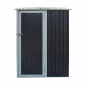 Rowlinson Trentvale Metal Pent Shed 5ft x 3ft, Light Grey