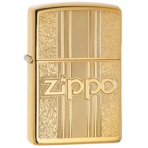 Zippo and Pattern Design High Polish Brass Windproof Lighter