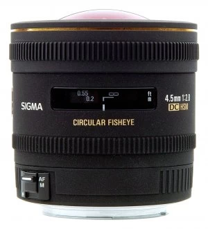 Sigma 4.5mm f2.8 EX DC Circular Fisheye HSM Lens For Canon Mount