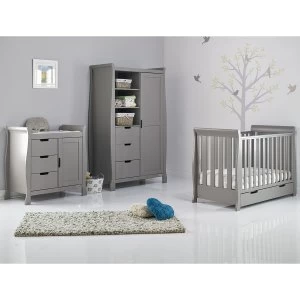Obaby Stamford Mini Sleigh 3 Piece Room Set - Taupe Grey