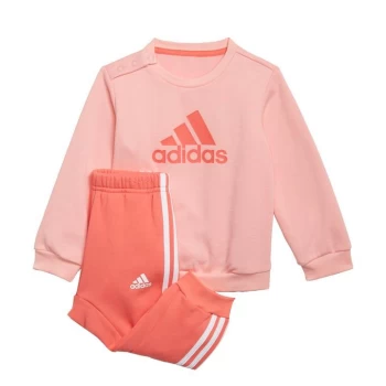 adidas Badge of Sport Jogger Set Kids - Glow Pink / Semi Turbo