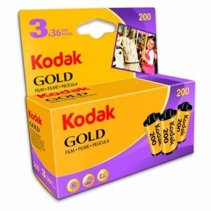 Kodak Gold 200 35mm Film 36EXP 3 Pack