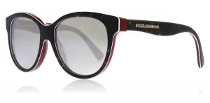 Dolce & Gabbana Matt Silk Sunglasses Red / Blue / Red 29886G 49mm