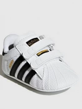 Adidas Adidias Originals Superstarcribster, White/Black, Size 4