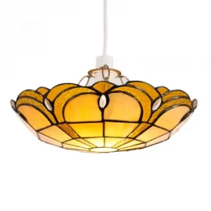 Amber Jewel Tiffany Non Electric Uplighter