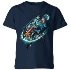 Aquaman Fight for Justice Kids T-Shirt - Navy - 7-8 Years - Navy