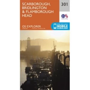 Scarborough, Bridlington and Flamborough Head: 301 by Ordnance Survey (Sheet map, folded, 2015)