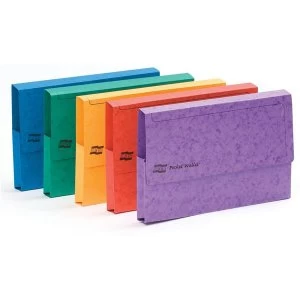 Europa Printout A3 Document Wallet Assorted Pack of 25